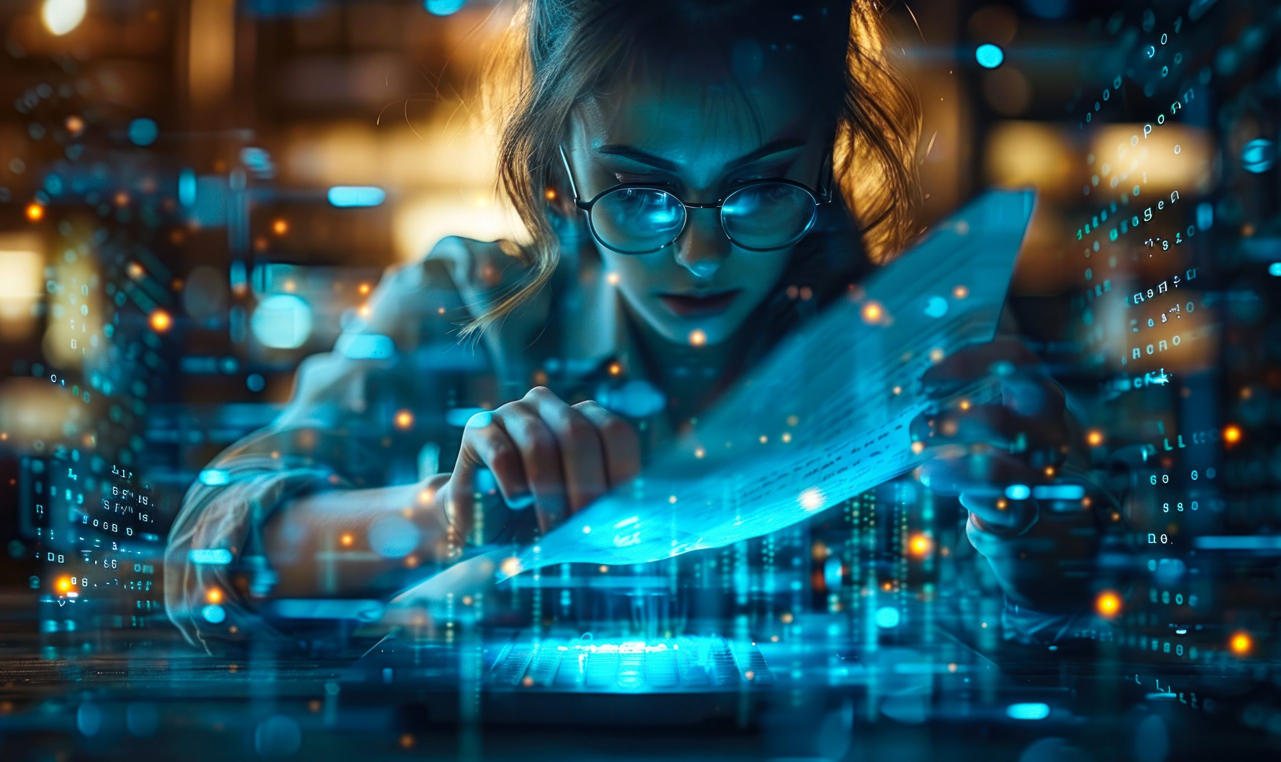 Expert Utilizing Artificial Intelligence for Advanced Document Analysis and Data Management in a Digital Workspace